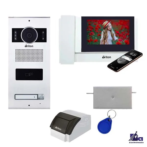 پکیج آیفون تصویری یک طبقه برایتون مدل 7040-WIFI با پنل کارتی