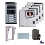 پکیج آیفون تصویری چهار واحدی الکتروپیک مدل 1286-V2 با ریموت
