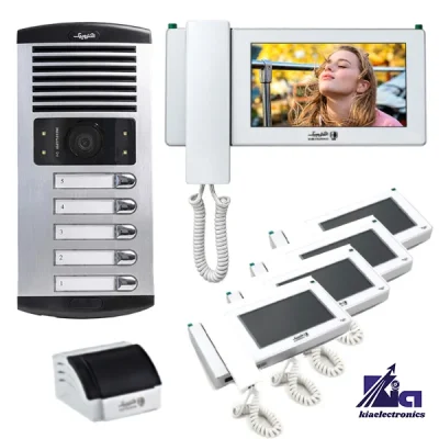 پکیج پنج واحدی آیفون تصویری الکتروپیک 996 سفید