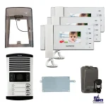 پکیج آیفون تصویری الکتروپیک مدل 1096 سفید سه واحدی با ماژول