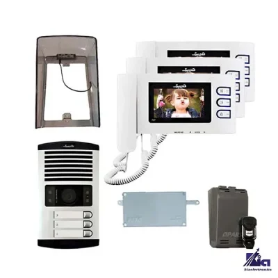 پکیج آیفون تصویری الکتروپیک مدل 797PRO سه واحدی با ریموت