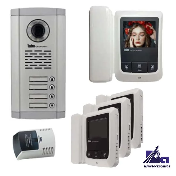 پکیج آیفون تصویری چهار واحدی تابا TVD-1090