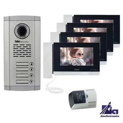 خرید پکیج آیفون تصویری چهار واحدی تابا TVD-1070 PRO