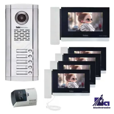 پکیج آیفون تصویری پنج واحدی تابا TVD-1070 PRO