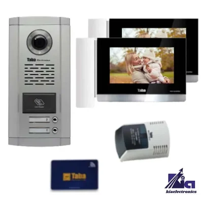 پکیج آیفون تصویری دو واحدی تابا 1070 PRO با پنل کارتی