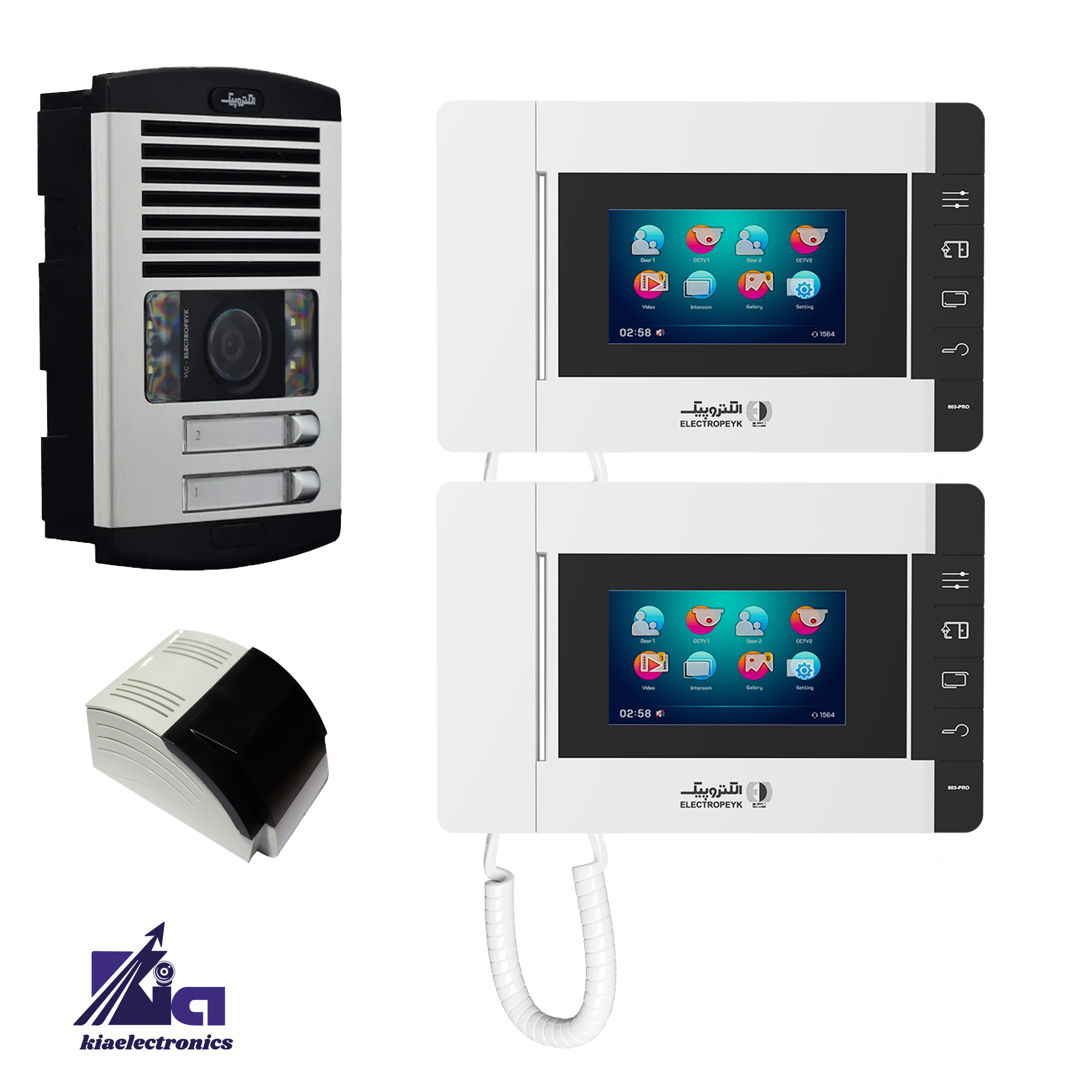 پکیج آیفون تصویری 2 واحدی الکتروپیک مدل PRO803 | قیمت، خرید و مشخصات فنی