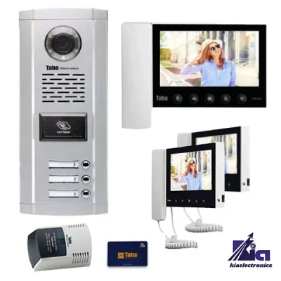پکیج آیفون تصویری کارتی سه واحدی تابا TVD-5-70