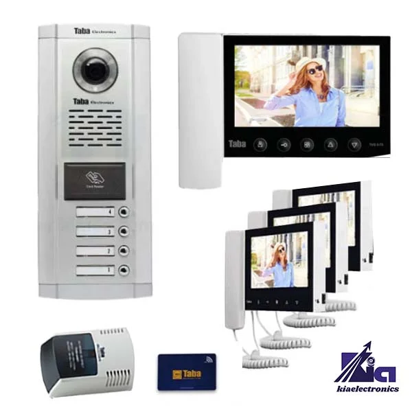 4 واحدی کارتی 5.70 پکیج آیفون تصویری کارتی چهار واحدی تابا TVD-5-70