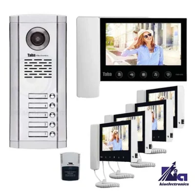 پکیج آیفون تصویری پنج واحدی تابا TVD-5-70 و پنل 1860