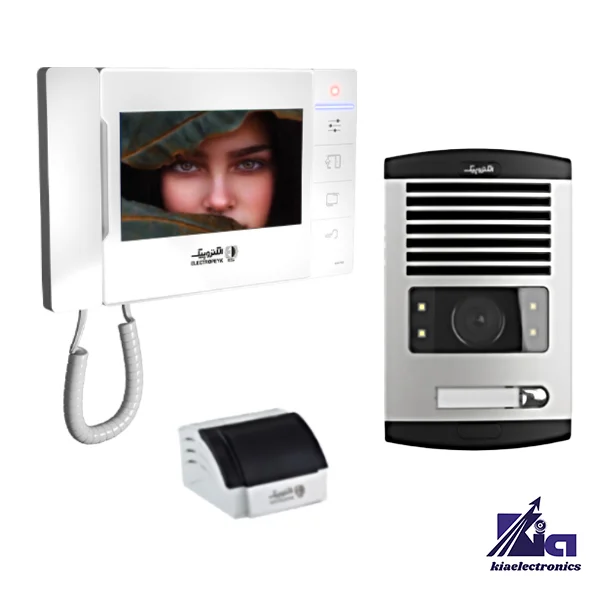 پکیج 403 اکو و 1086 - 01 پکیج یک واحدی آیفون تصویری الکتروپیک 403ECO سفید با پنل 1086