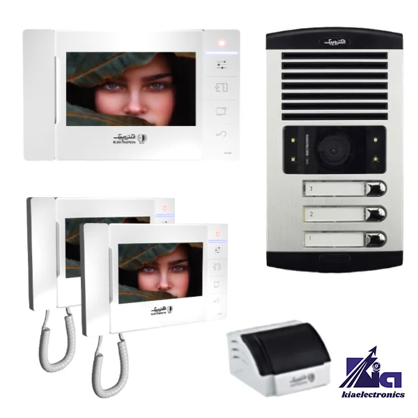 پکیج 403 اکو و 1086 - 03 پکیج سه واحدی آیفون تصویری الکتروپیک 403ECO سفید