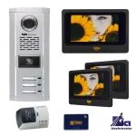 پکیج آیفون تصویری سه واحدی تابا TVD-4070 با پنل کارتی